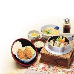 味の民芸 昭島中神店_広島産牡蠣の「釜めし御膳」カキフライ付き