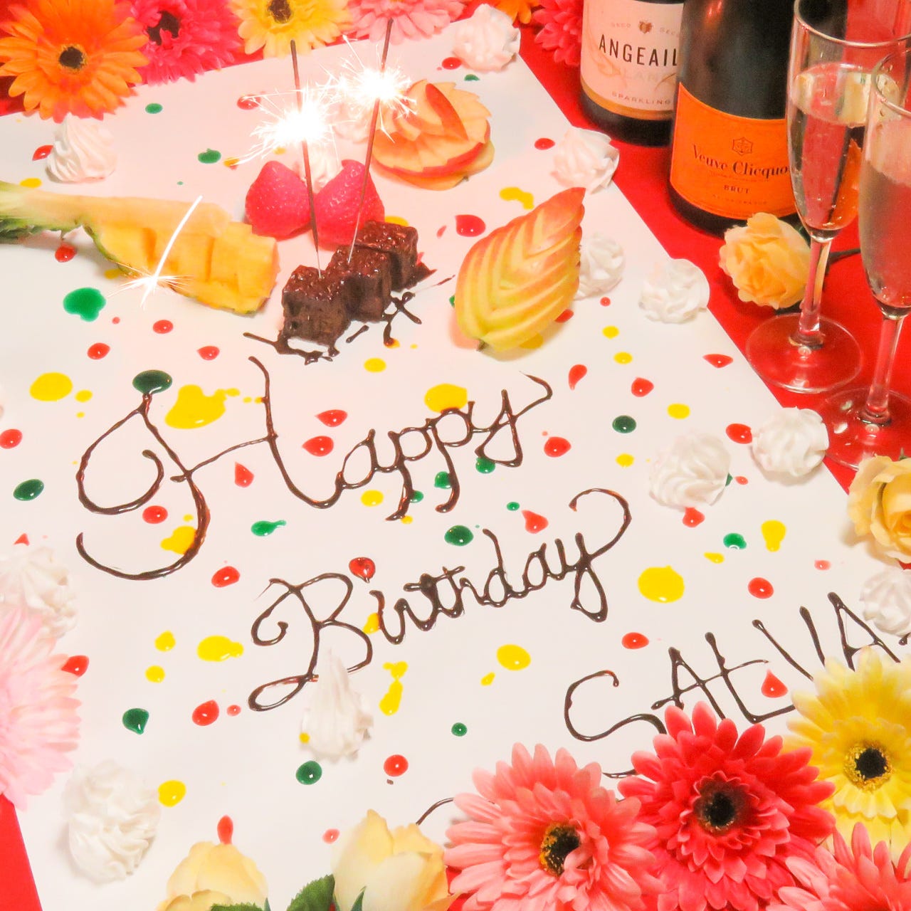 韓国料理食べ放題 誕生日記念日のお店 Salva 天神店 コース 3時間飲み放題付 話題のテーブルアート 選べるメイン全8品 誕生日 記念日 4000円 3000円 ぐるなび