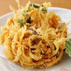 あなごと季節野菜のかき揚げ