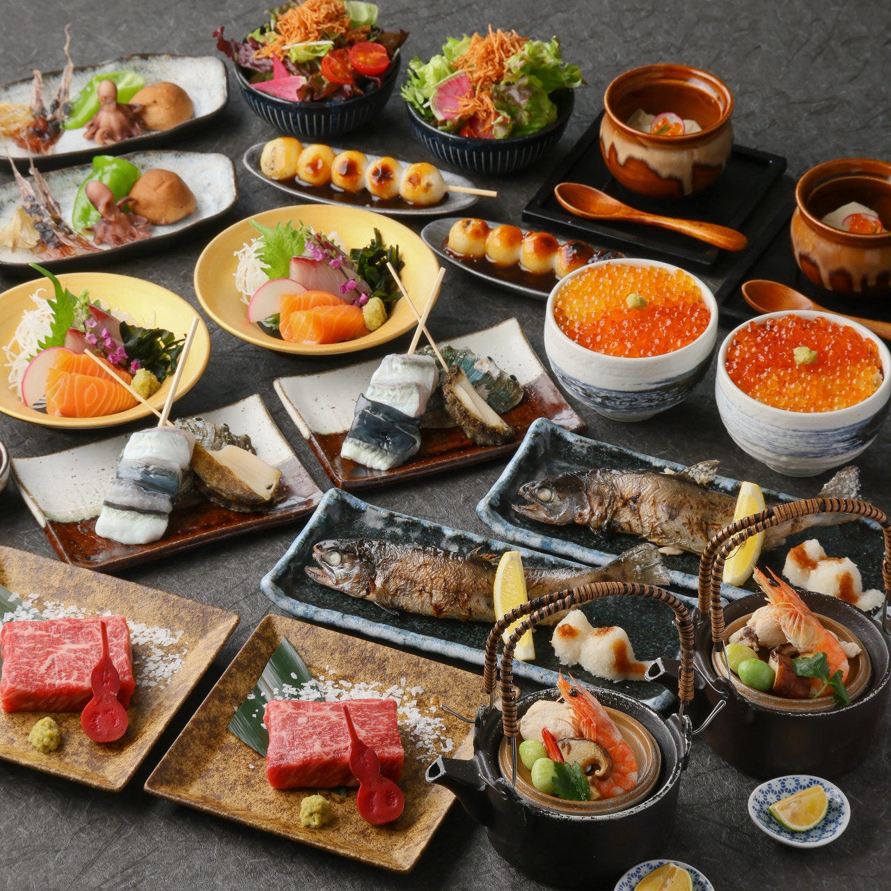 おまかせコース9,000円 ☆飲み放題付き☆の詳細｜囲炉裏屋 炭えん