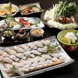【季節限定】夏の味覚を堪能。鱧の湯引き、天ぷら、ハモ鍋など、絶品ハモのフルコース 6,000円