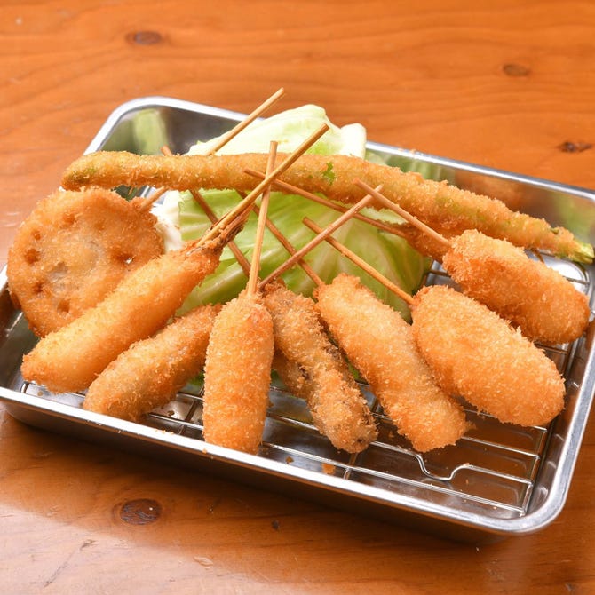 食べ放題 串かつ どて焼き 名代 鶴亀家 大阪新世界店 新世界 居酒屋 ぐるなび