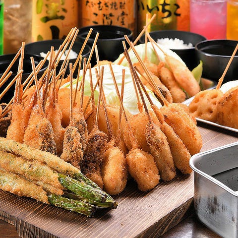食べ放題》 串かつ・どて焼き 名代 鶴亀家 大阪新世界店（新世界