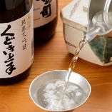 日本全国の地酒を取り揃えています。お料理との相性も抜群です