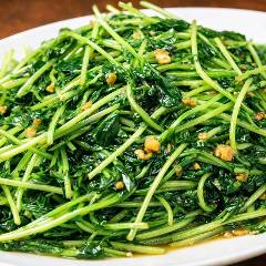 豆苗のガーリック炒め