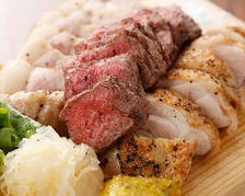 北海道産肉盛り3種