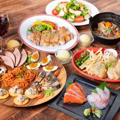 東北cafe&diningトレジオンポート_【2時間飲放】三陸の刺し身&前菜6種盛!5000円ベーシックプラン