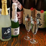 日本酒は地酒をはじめ限定ラベルもたまに入荷します