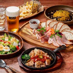 THE OLD STATION Tokyo_【昼宴会】３種ビール飲み放題2.5ｈ「シャルキュトリープレート＆チキングリル」を愉しむランチパーティー