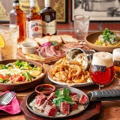 THE OLD STATION Tokyo_『限定醸造クラフトビール含む6種の生ビール』と『黒毛和牛サイコロステーキ』プラン　6,000円