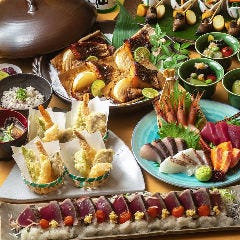 魚と肴と酒処 八仙_【当日予約OK（金曜は前日まで）】120分飲み放題付！料理人が作る季節の料理を味わう『海鮮八仙コース』