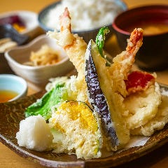 魚と肴と酒処 八仙_お造りと天ぷら御膳