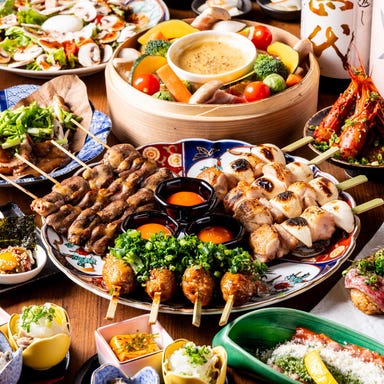 鳥真 横須賀中央店_【2時間飲み放題付き】最高級『富士の介』のお造りや信玄鶏串、季節野菜の蒸籠など全14種『極コース』