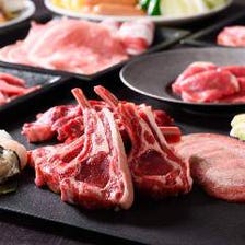 北海道産羊肉テクセル、蒸し牡蠣も！　プレミアムコース　食べ飲み放題120分