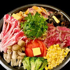 【薩摩肉】黒3種の鉄板焼き