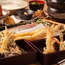 季節の天ぷらをはじめ、見た目にも美しい日本料理に舌鼓『天ぷらコース』【要予約】