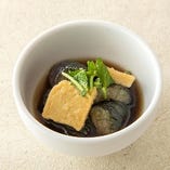 あわ麩と茄子の炊き合わせ　【温】