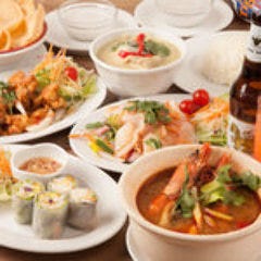 豪華食材を使用した本格タイ料理が並ぶご宴会コース◎