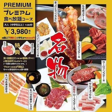 食べ放題 国産牛手切り焼肉 ミート・ミート 豊洲枝川店 コースの画像