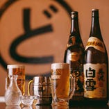 ビールはもちろん焼酎や日本酒など、多彩なドリンクを取り揃えております