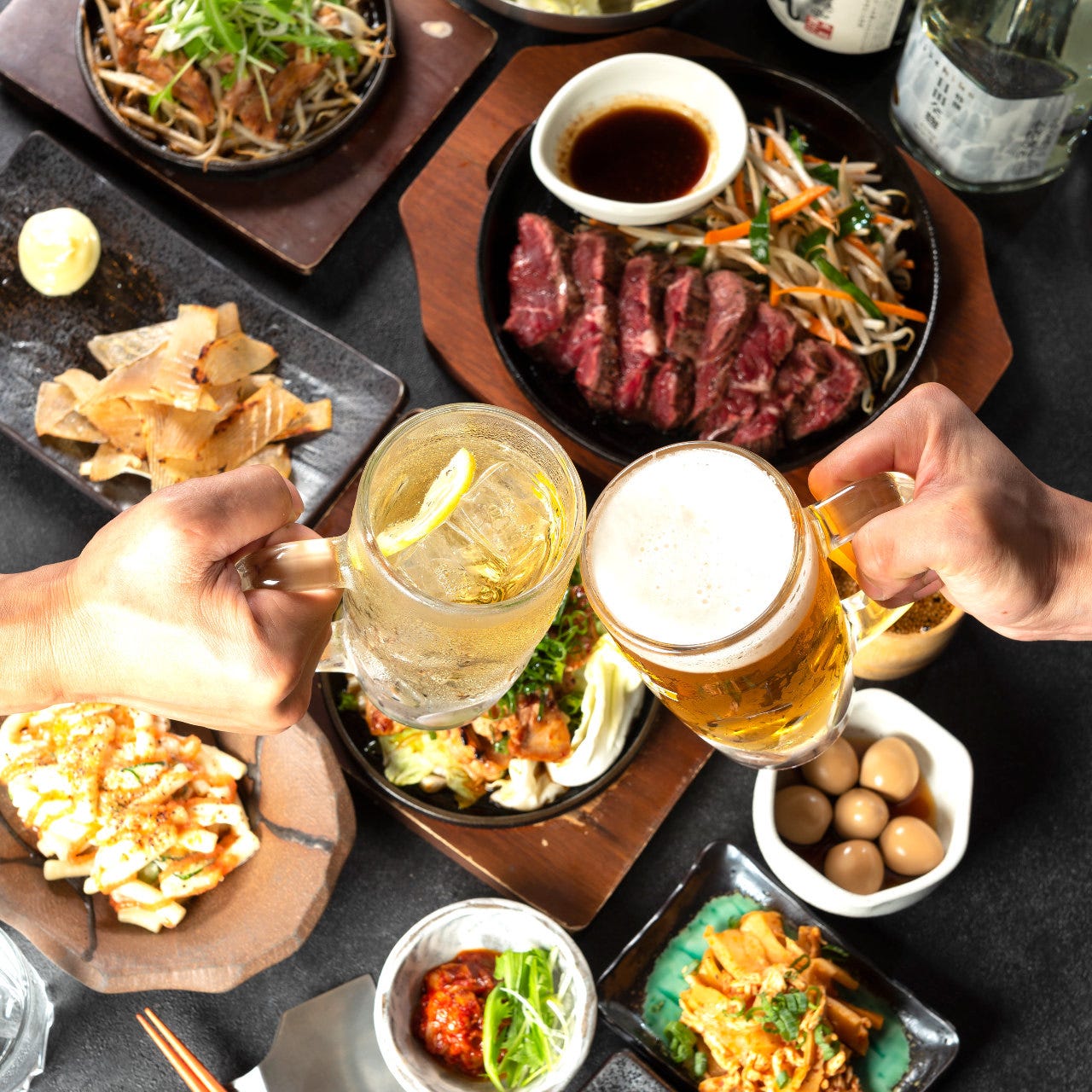 お好み焼き・もんじゃ焼き・鉄板焼き 一歩 ヨドバシ仙台店_お酒がすすむ！鉄板おつまみ