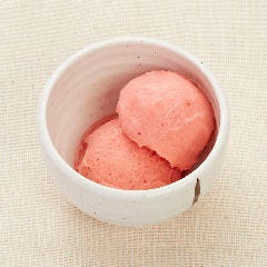 お好み焼き・もんじゃ焼き・鉄板焼き 一歩 ヨドバシ仙台店_お口直しのシャーベット