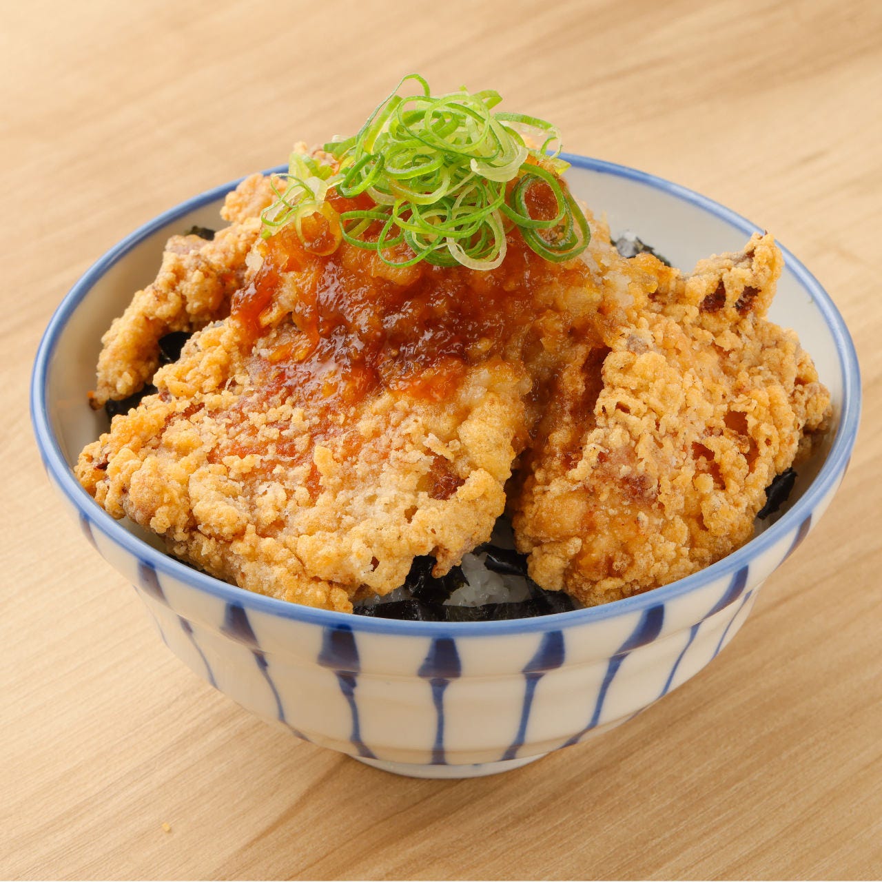 おろしをたっぷりかけたからあげ丼♪