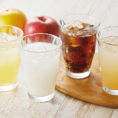 14品のソフトドリンク飲み放題もご用意