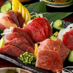 ”極上”馬刺しの5点盛り 【Horse sashimi 5parts set】