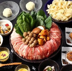 甲州信玄豚　ねぎしゃぶしゃぶコース