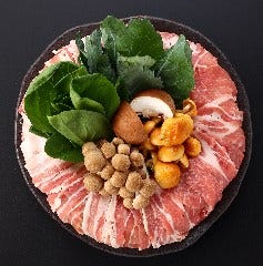 当店イチオシ！ 甲州富士桜ポークねぎしゃぶしゃぶ！