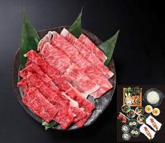 甲州牛のすき焼き サーロイン・赤身
