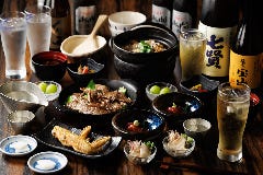 山梨味わい会席　完全予約制 ２時間の飲み放題付き