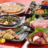 円盤餃子/馬刺し/イカ人参をはじめ、福島の美味しいものが集合！
