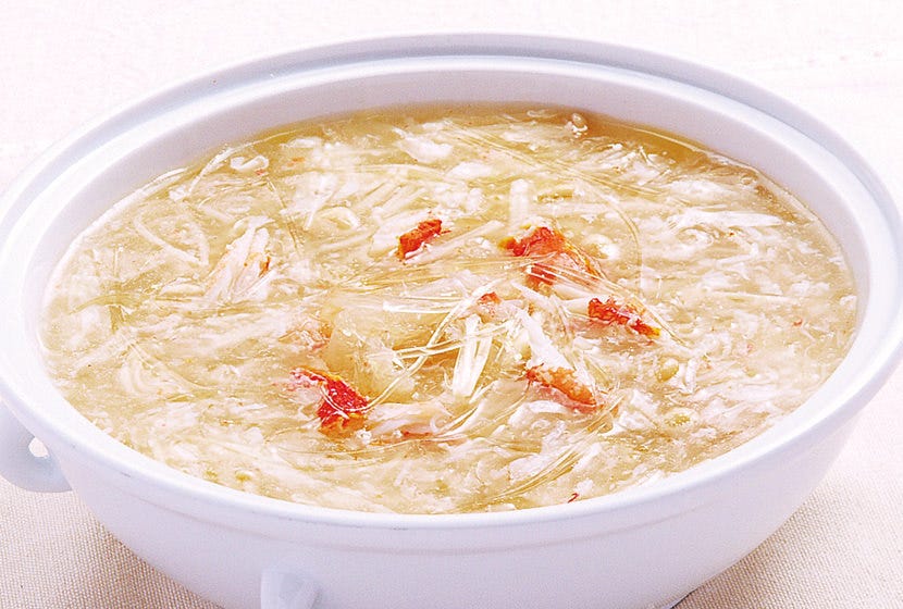 蟹肉入りふかひれスープ
