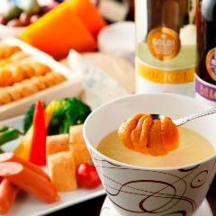 完全個室居酒屋 星夜の宴 上野駅前店 自慢の食材 超贅沢 生うにチーズフォンデュ ぐるなび