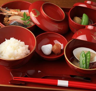 B12s 伊万里焼 錦柘榴図多角形鉢 江戸期 会席・懐石料理
