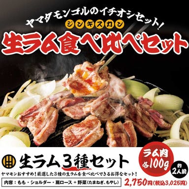 ヤマダモンゴル 名古屋新栄店_イチオシ!《生ラムの3種セット》