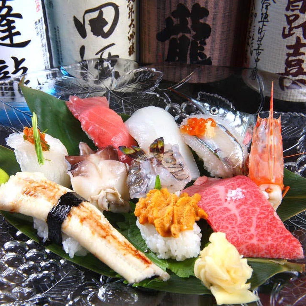 自慢の寿司や新鮮な魚介を楽しめるコース料理をご用意