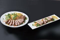 人気の黒豚バラの塩焼き
