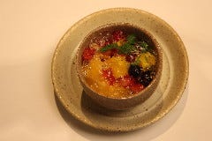 濃厚プリン　ライチジュレがけ