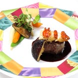 【ランチ Menu Sourire】前菜2種と肉・魚のWメインなど全7品
