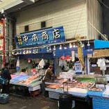 ◆70年続く魚屋「中本商店」は神戸三宮の台所「大安亭市場」内になります。
