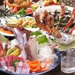 刺身盛りあり手作り料理ボリューム満点コース2H飲放付2,980円～