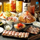 飲んで食べて大満足！
嬉しい70種2時間飲放付コース多数あり