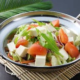 豆腐と野菜サラダ