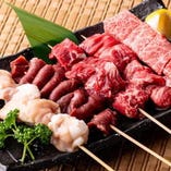 山形牛の串焼き、肉盛りプレートなど絶品肉料理が多数！