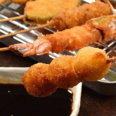 串料理と馬刺し 九州居酒屋 串番長 新橋店_串揚げ5本盛り合わせ