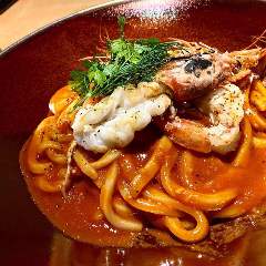 絶品！ 濃厚　海老アメリケーヌうどん