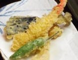 ４】海老と春野菜の天ぷら盛り合せ